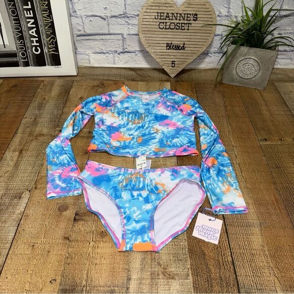 Girls swimwear set tiedye size Xlarge 14/16 NWT XL more than magic - Picture 1 of 5